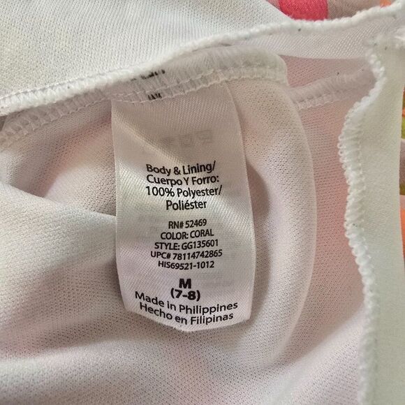 George Girls Dress Size 7-8 Butterfly Chiffon Fabric Ruffled Flare - Picture 8 of 9